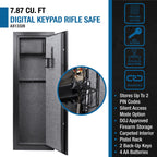 7.87 Cubic Ft Keypad Rifle Safe with Electronic Lock - Black