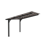 10x10FT PC Roof Carport with Galvanized Steel Frame