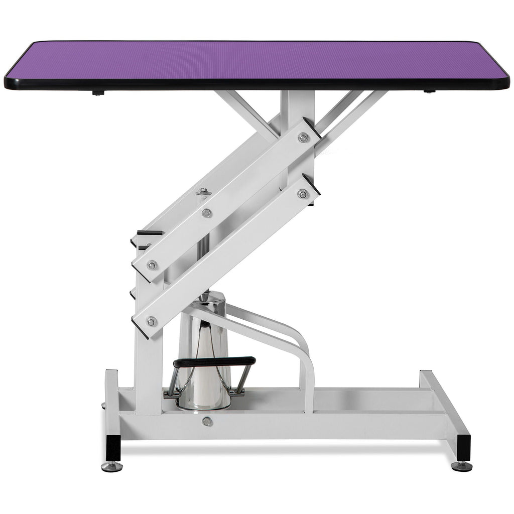 Hydraulic Pet Grooming Table with Adjustable Height - Purple or Pink
