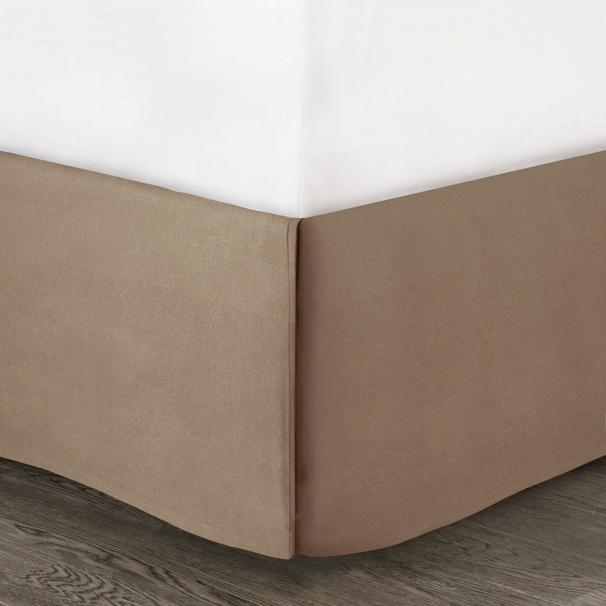 Tan Faux Suede Comforter Set with Lodge Style - California King
