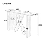 Minimalist Modern X‑Frame Console Table