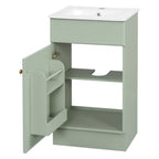 Bathroom Vanity with Sink and Adjustable Shelf - Multiple Colors