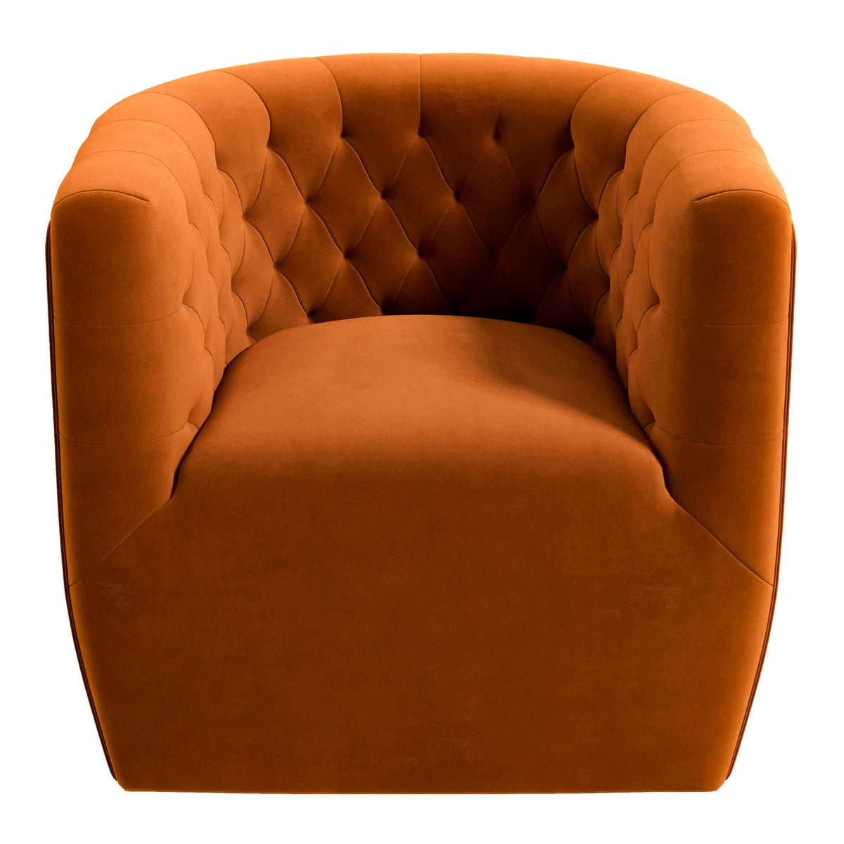 Ergonomic Design Swivel Chair with Tufted Accent - Multiple Colors