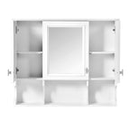Wall Mounted Bathroom Medicine Cabinet With Mirror & Open Shelves