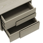 Modern Nightstand with Push to Open Drawers - Dark Gray, Dark Brown, or Light Brown