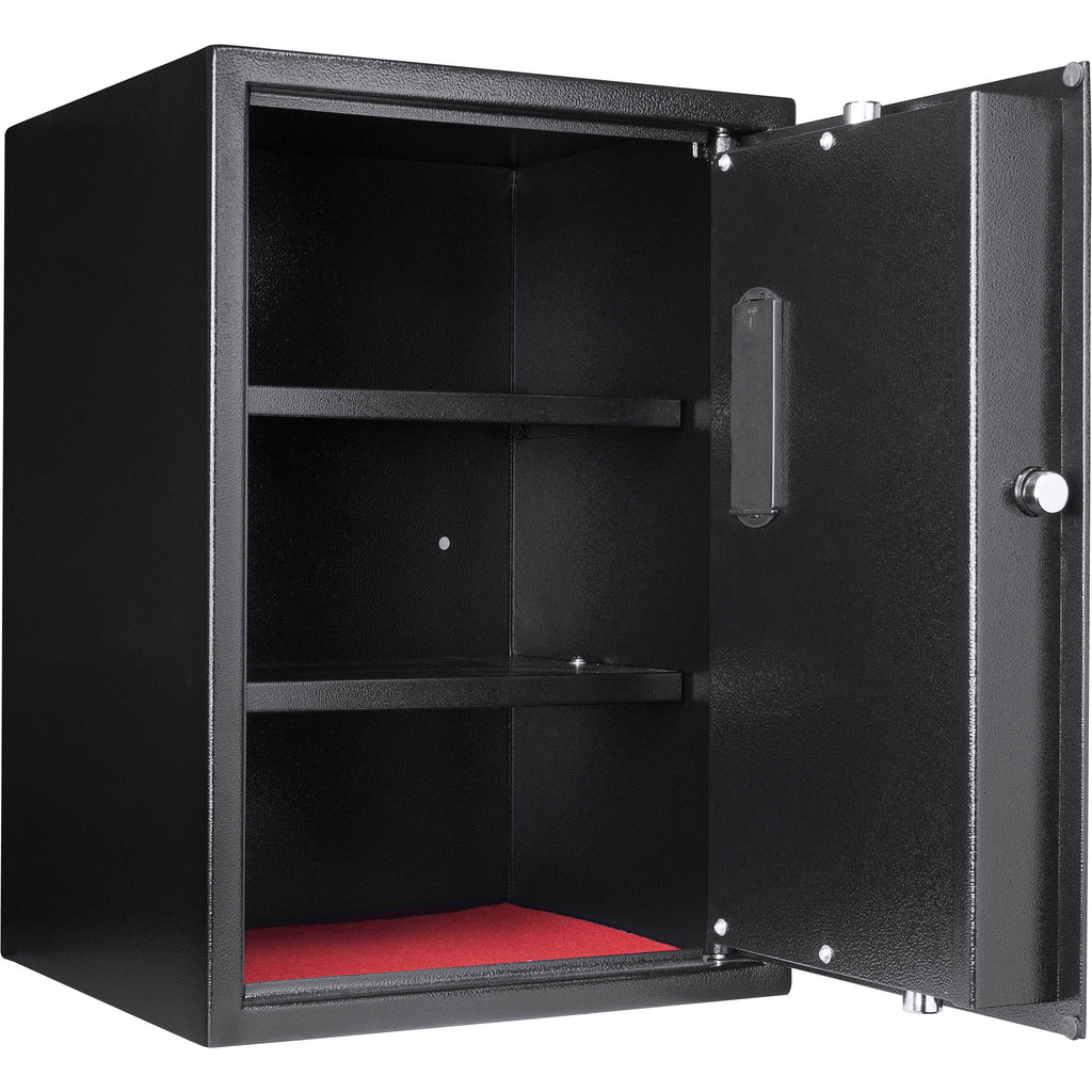 Large Digital Keypad Safe with Solid Steel Construction - Black