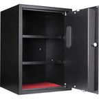 Large Digital Keypad Safe with Solid Steel Construction - Black