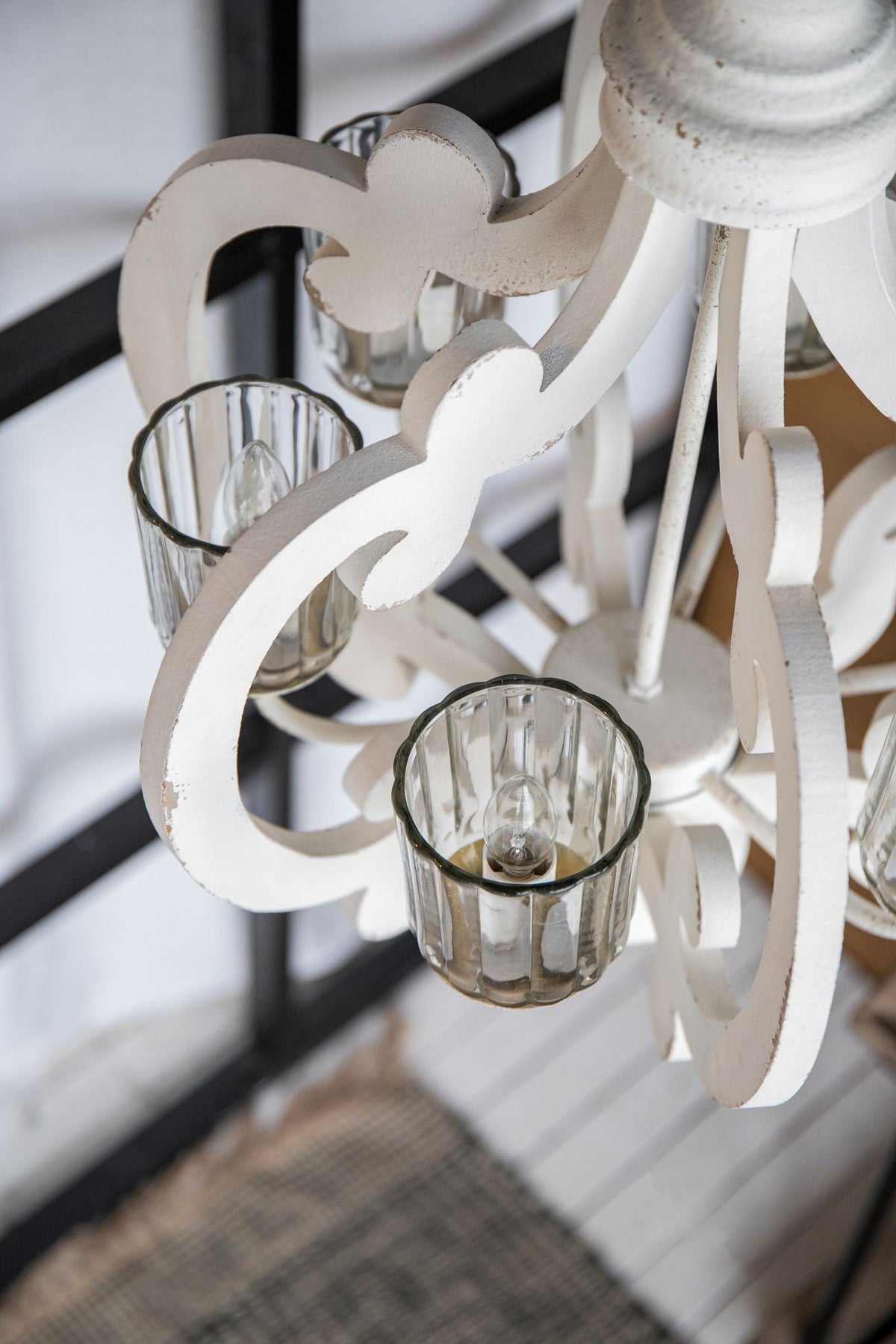 Farmhouse Chandelier with Adjustable Chain - Multiple Colors