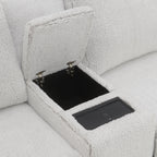 Modular Power Recliner Sectional with Cup Holders and Wireless Charging - Gray