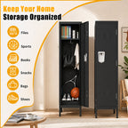 55-Inch Tall Metal Wardrobe Cabinet