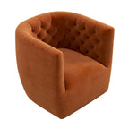 Ergonomic Design Swivel Chair with Tufted Accent - Multiple Colors