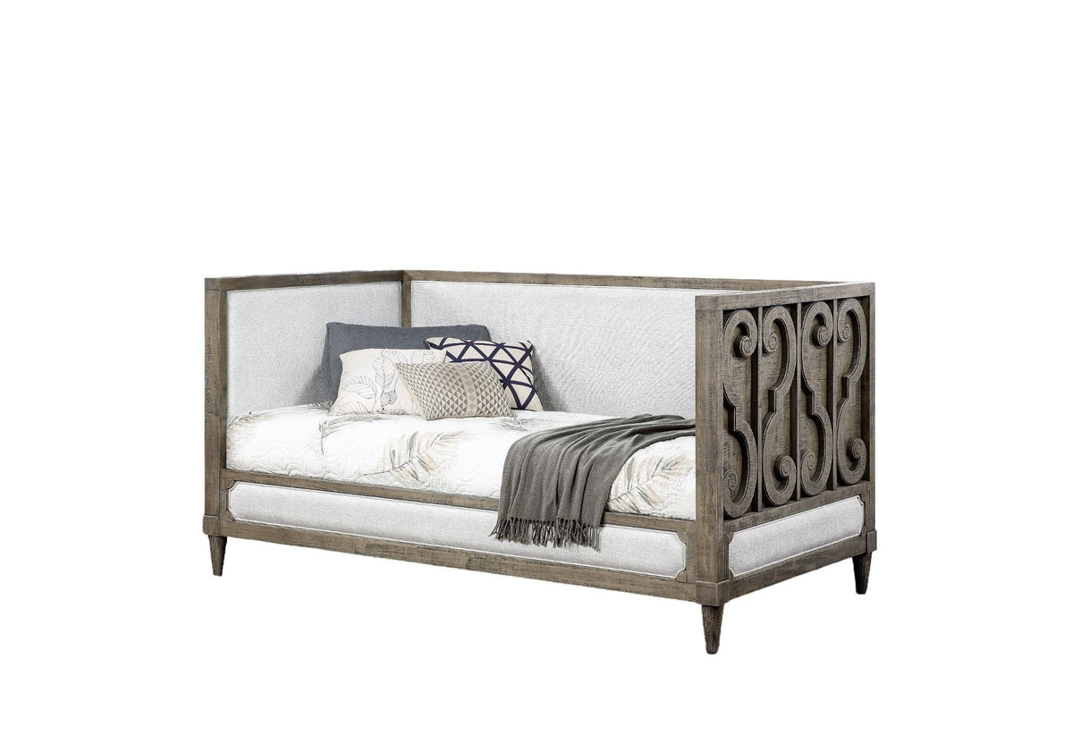 Artesia Twin Daybed with Upholstered Panels - Tan