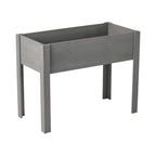 Solid Wood Raised Garden Bed with Legs - Available in Gray, Dark Gray, Dark Brown