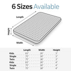 Memory Foam Camping Mattress with Water Resistant Cover - Dark Gray