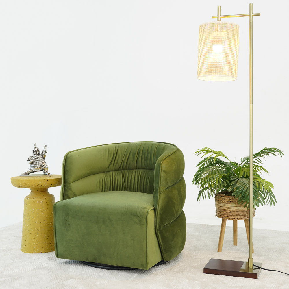 Walden Stylish Swivel Chair with Integrated Armrests - Multiple Colors