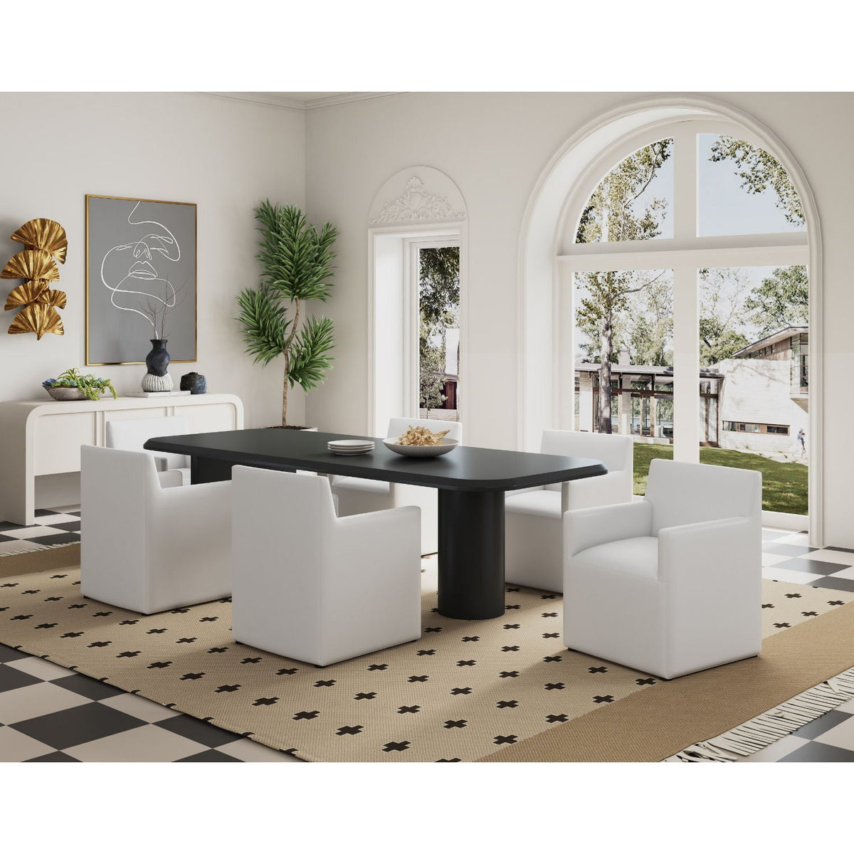 Square Armchair with Upholstered Seat - Available in Multiple Colors
