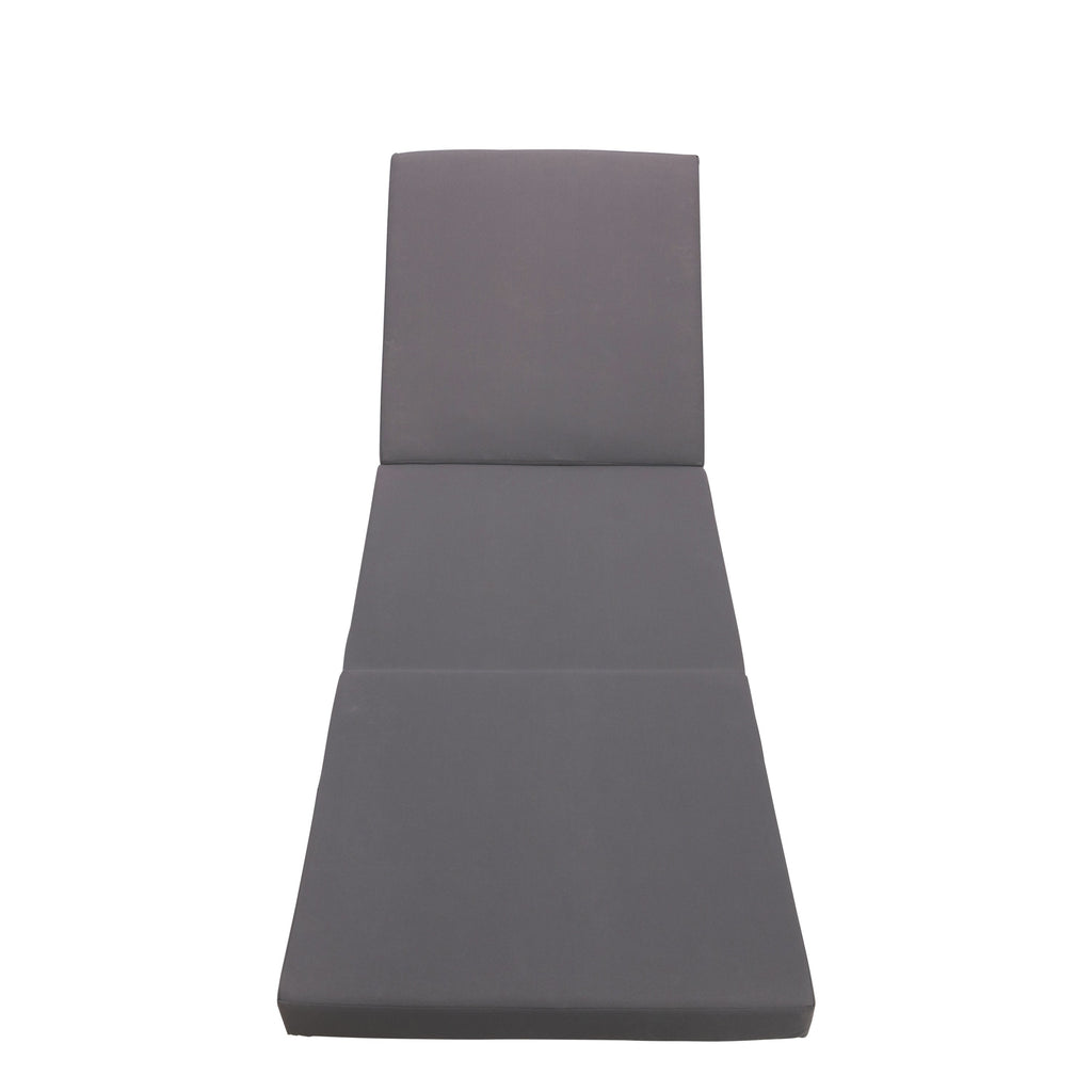 Gray Broadway Ian Chaise Lounge Cushion with Waterproof Fabric - Gray