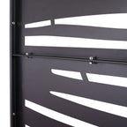 Metal Privacy Screen Room Divider with Durable Construction - Black, White, Dark Brown
