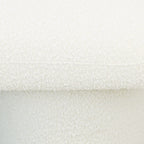 Ivory Upholstered Bench with Boucle Fabric - Randolph