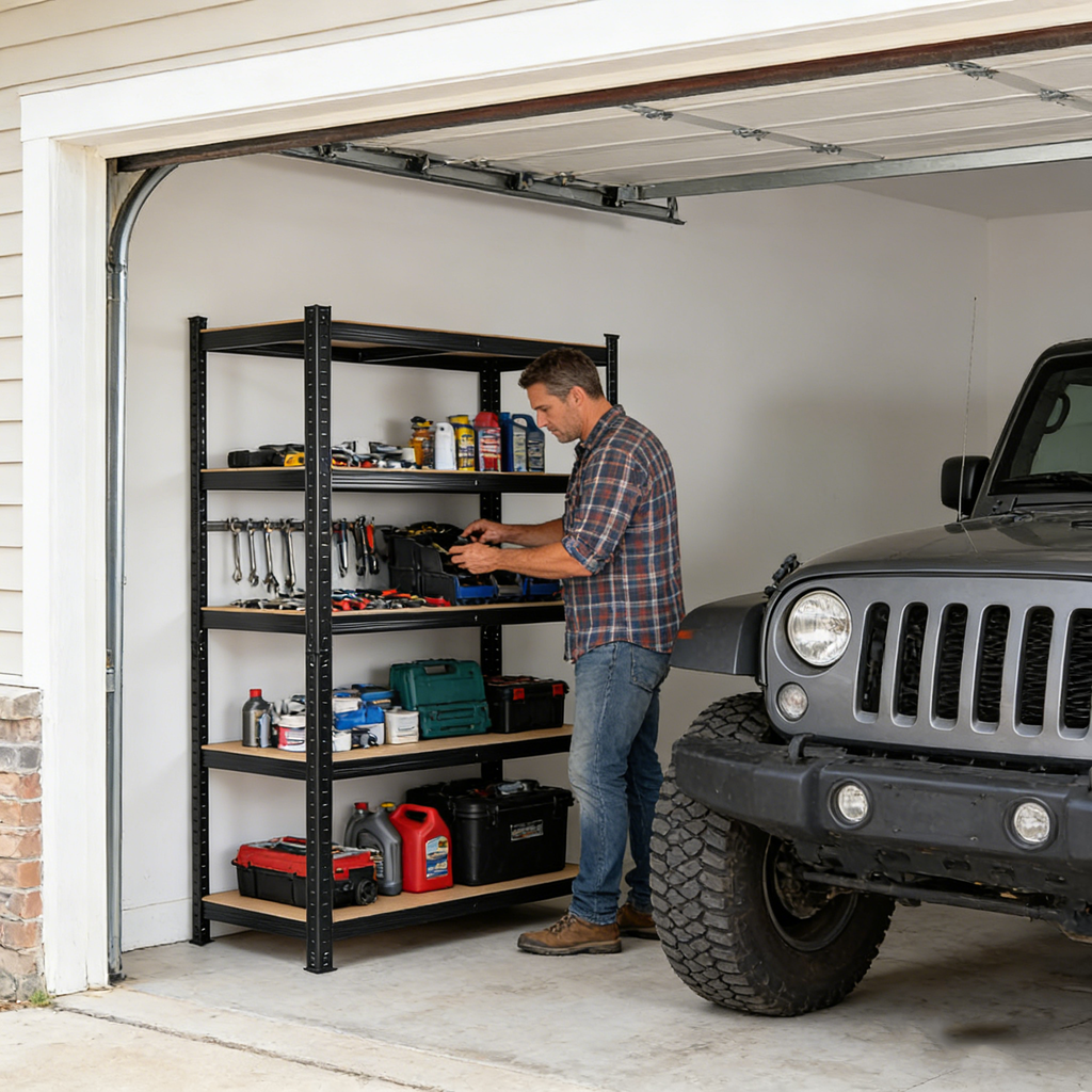 2000LBS Capacity Garage Storage Shelves Heavy Duty