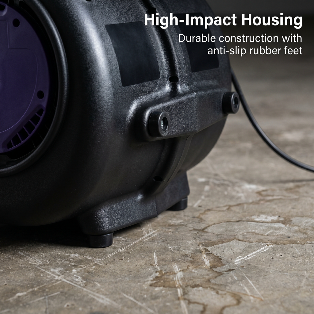 1/2 HP Air Mover with High Power - Black