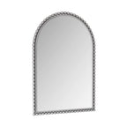 Vintage Iron Art Arch Mirror with Table & Wall Display Options - Gold or Pearl Silver