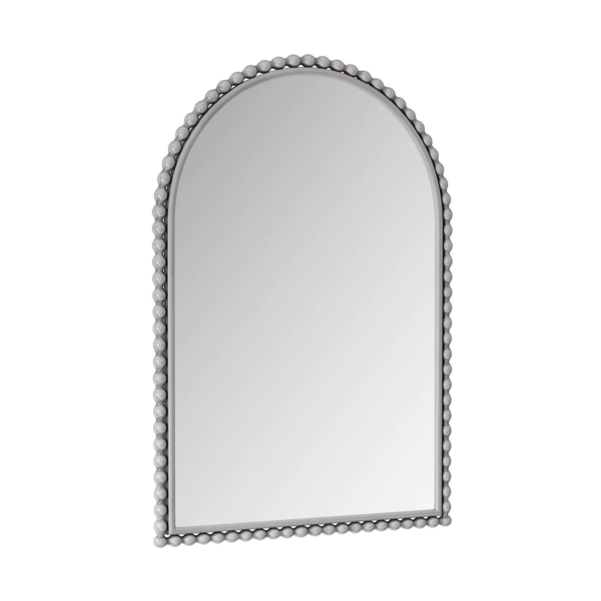 Vintage Iron Art Arch Mirror with Table & Wall Display Options - Gold or Pearl Silver