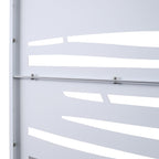 Metal Privacy Screen Room Divider with Durable Construction - Black, White, Dark Brown