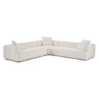 Elegant Upholstery Corner Sofa with Durable Frame - Beige