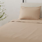 Brushed Hypoallergenic Sheet Set with Soft Microfiber - White, Beige, Light Brown, Gray