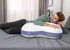 Balance Cuddle Curve 3.X Air-Mesh Pillow with Dri-Tec Moisture-Wicking - White