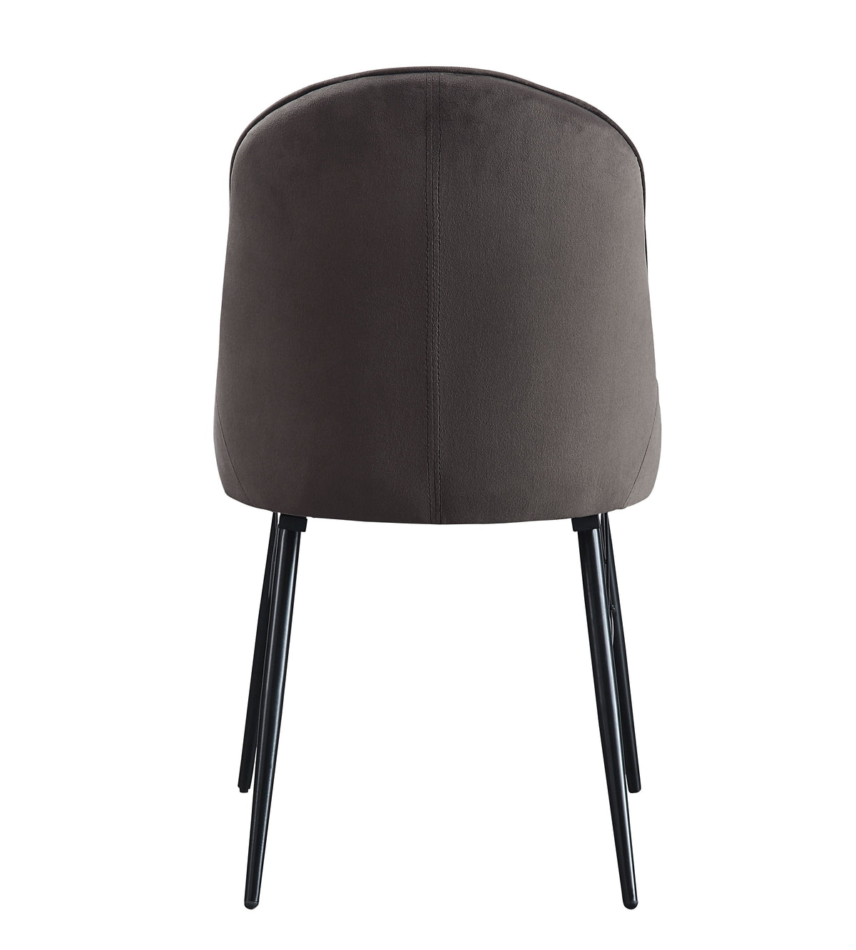 Upholstered Dining Seating with Metal Frame - Channel Tufting - Black or Dark Gray
