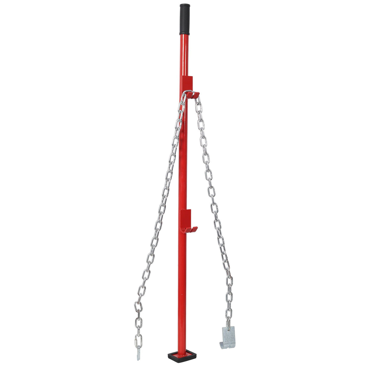 Universal Pulling Stick Tool for Car Repair Bumpers and Dent Fixing with Adjustable Steel - Red
