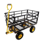 Outdoor Wagon Cart with Metal Frame - Green
