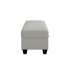 Drason Storage Ottoman with Concealed Storage - Gray or Light Brown