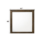 Oak Mirror Merrilee with Minimalist Frame - Oak