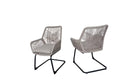 Light Patio Chair with Cushioned Spring Support – Light Brown