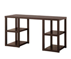 Mahogany Writing Desk with Storage Shelves - 60 Inch Wide