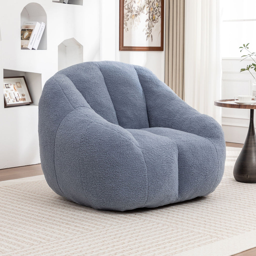 Comfy Bean Bag Chair with Memory Foam Filler - Tufted Soft