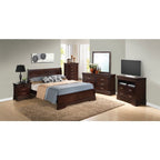 Sleigh Bed with Low Footboard - Real Wood Veneers, Multiple Colors