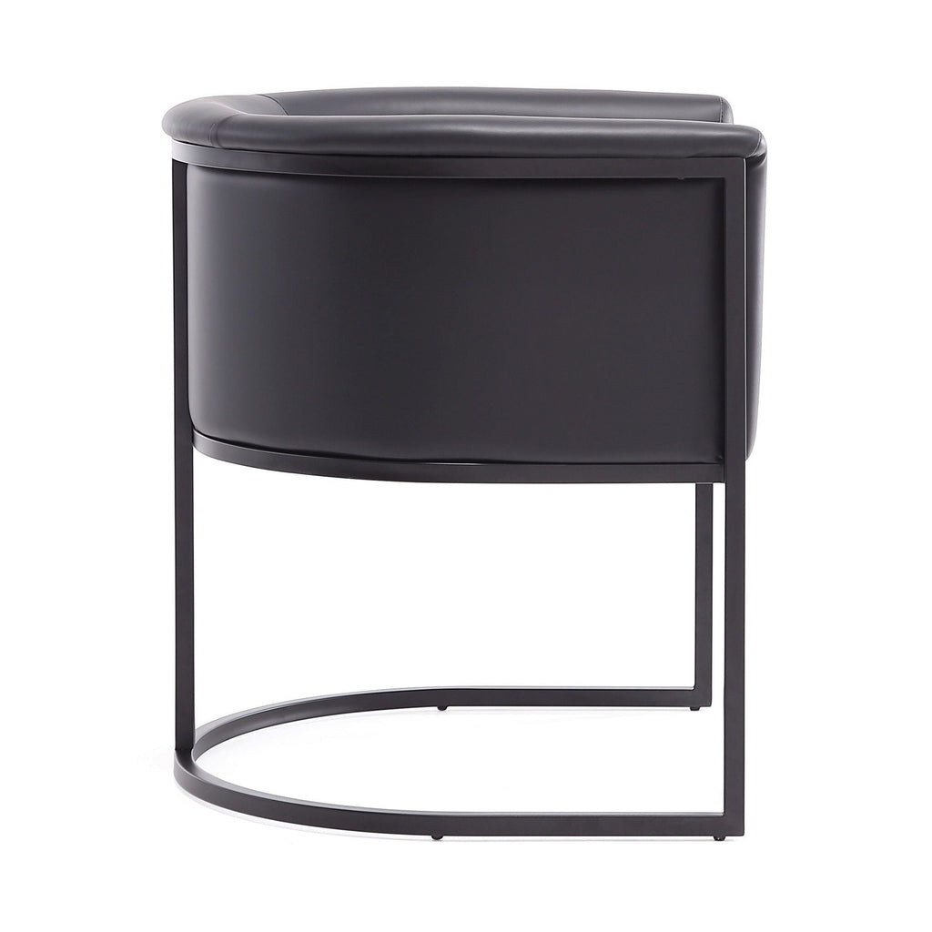 Cosmopolitan Dining Chair with Geometric Metal Frame - Multiple Colors