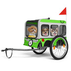 Large Folding Bike Trailer for Dogs with Folding Steel Frame - Multiple Colors