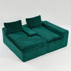 Convertible Modular Sectional Sofa with Twin Seat and Chaise - Multiple Colors