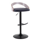 Adjustable Swivel Barstool Set with T Footrest - White or Black