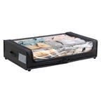 Set of 2 Under-Bed Rolling Storage Containers with Wheels - Polyester