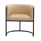 Cosmopolitan Dining Chair with Geometric Metal Frame - Multiple Colors