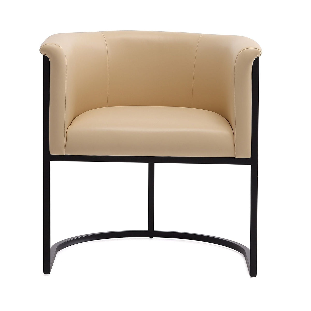 Cosmopolitan Dining Chair with Geometric Metal Frame - Multiple Colors