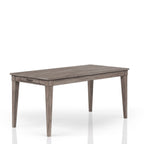 Rustic Dining Table with 2 Storage Drawers and Leaf - Gray