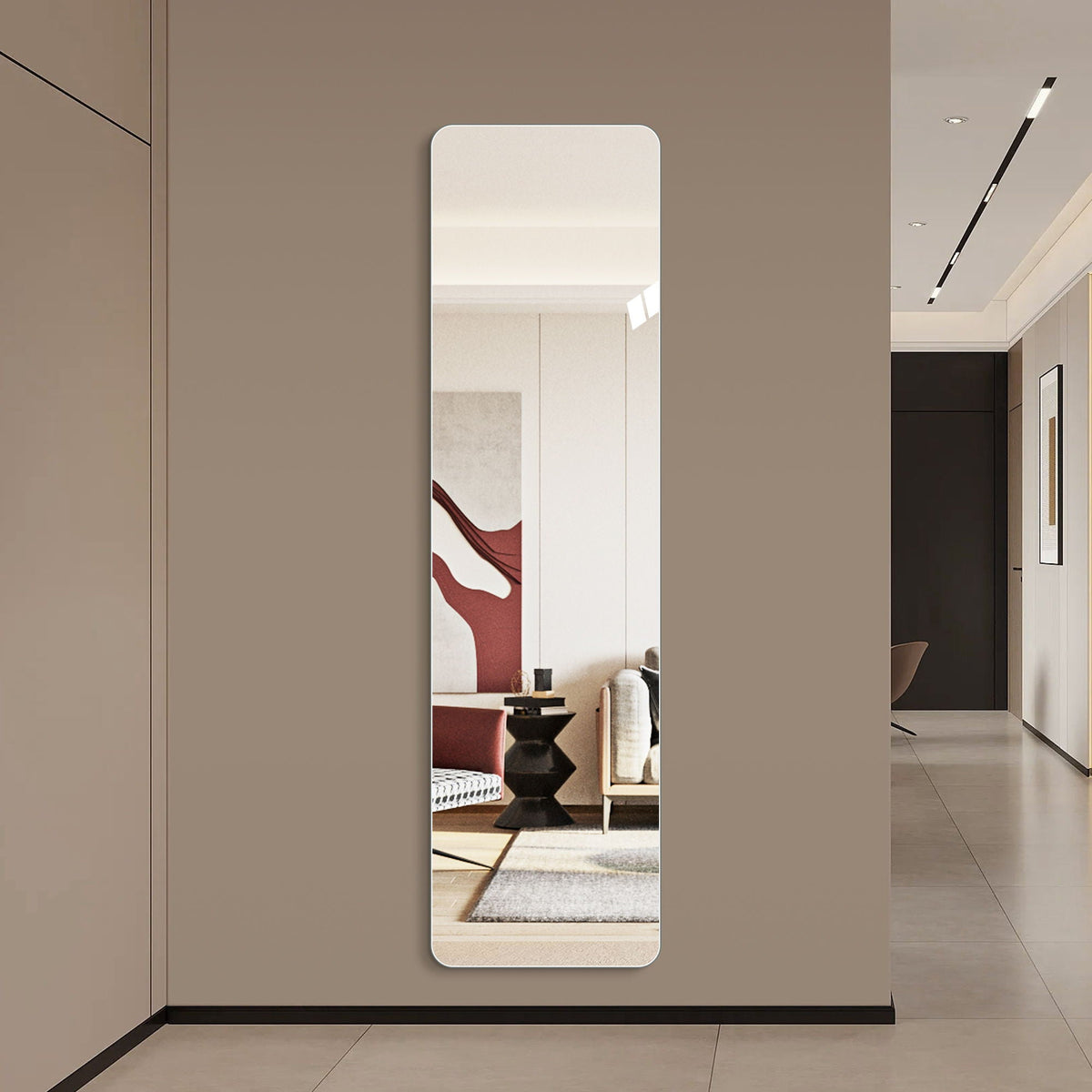 Full Body Round Corner Mirror
