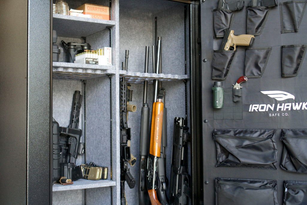 Black Gun Safe with Digital Keypad and Adjustable Shelving